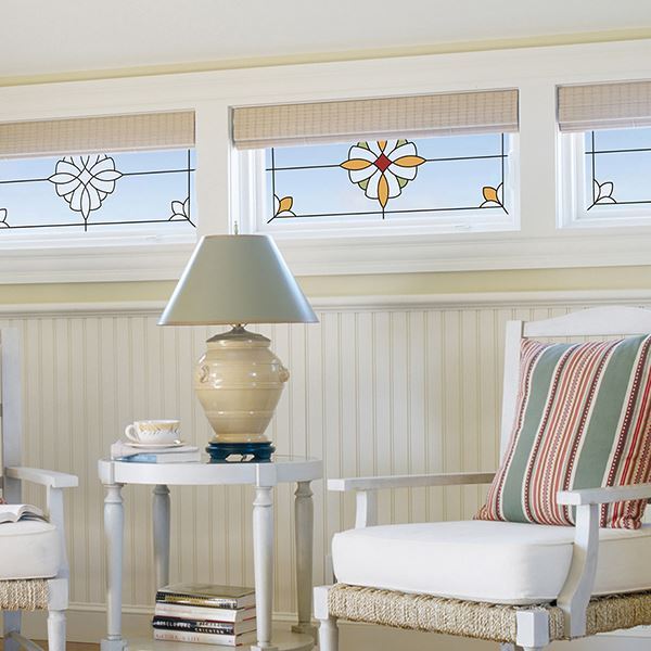 Essex Clear Stained Glass Window Cling