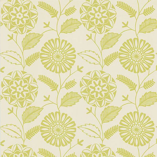 566-43954 Light Green Modern Floral - Resort - Kenneth James Wallpaper