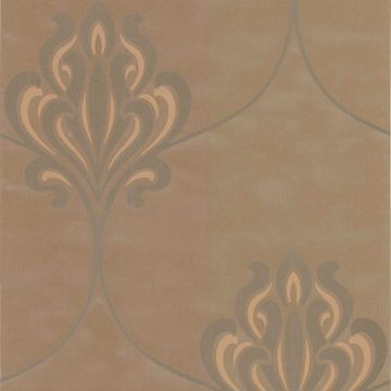 Orfeo Brown Nouveau Damask