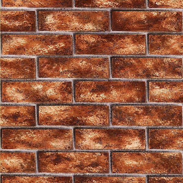 412-44145 Brick Red Brick Texture - Urbania - Brewster Wallpaper
