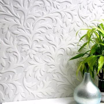 Show details for High Leaf Paintable Textured Vinyl