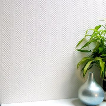 Show details for Herringbone Paintable Anaglypta Pro