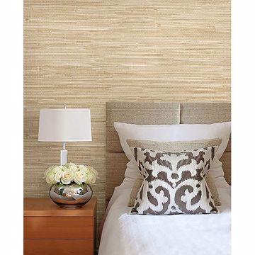 Show details for Bing Qing Beige  Grasscloth