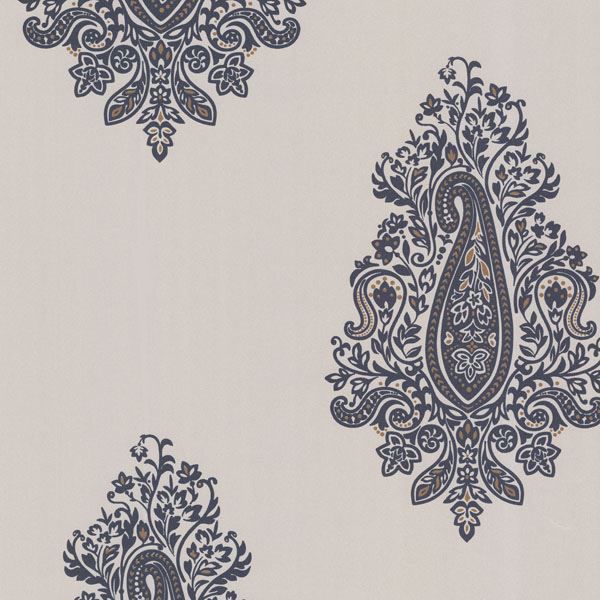 Dynasty Charcoal Paisley