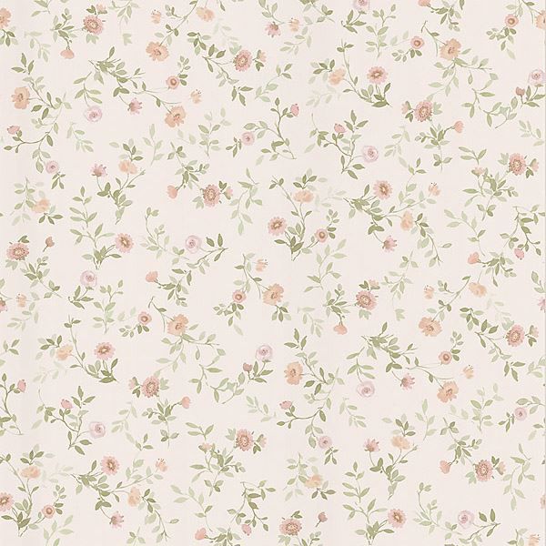 403 49229 Pink Wash Floral Garden Brewster Wallpaper