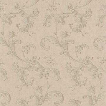 Isleworth Grey Floral Scroll