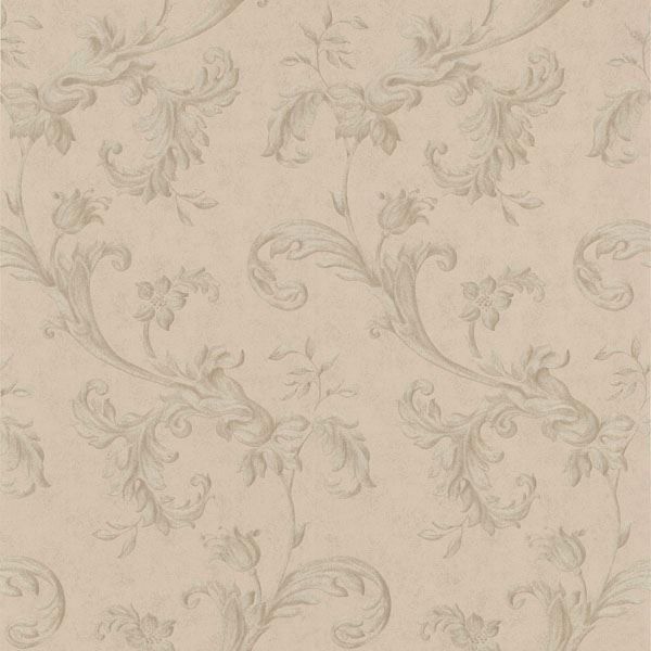 Isleworth Grey Floral Scroll