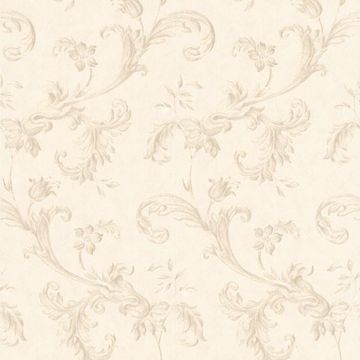 Isleworth Taupe Floral Scroll