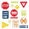 Road Signs Wall Art Decal Kit