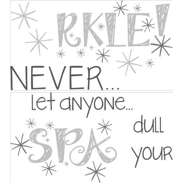 Wallpops WPQ2487 Welcome Wall quote, nero