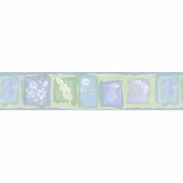 Lavender Flower Cameo Border