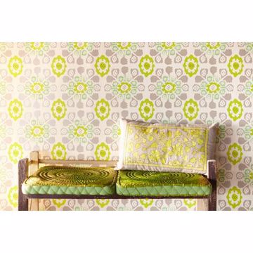 Show details for Valencia Green Ikat Floral