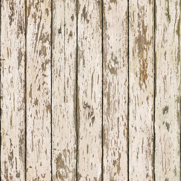 Genley White Faux Weathered Wood