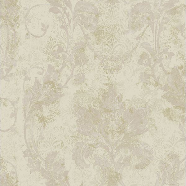 AL13776 Grey Delicate Damask - Irena - Artistic Illusion Wallpaper by ...