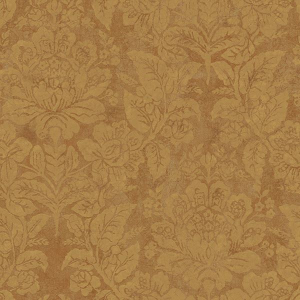 SIS40542 Brown Bohemian Damask Wallpaper Oasis by Chesapeake