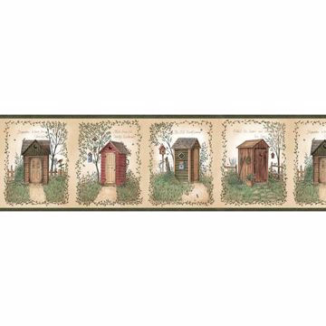 Show details for Marty Cream Outhouse Panels Border