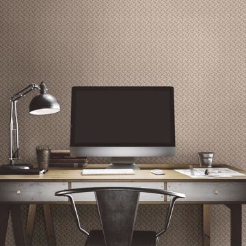 Show details for Gridlock Grey Faux Diamond Plate