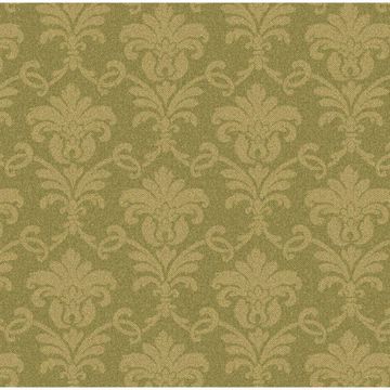 Green Herringbone Damask