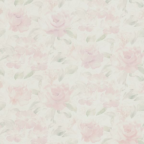 Stafford Pink Satin Floral