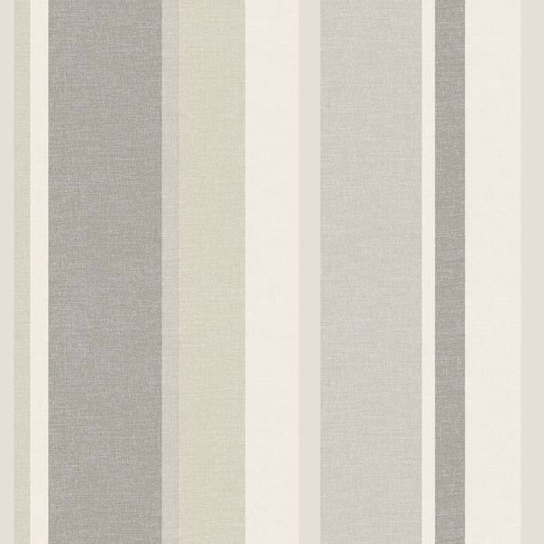 2535-20634 Beige Linen Stripe - Raya - Simple Space 2 Wallpaper By Beacon  House