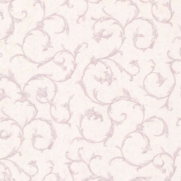 253020540 Lavender Acanthus Scroll Clover Satin