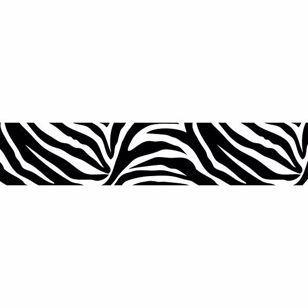Go Wild Stripe Wall Border Decals - Zebra Wall Border Go Wild Stripe Wall Border Decals - Zebra Wall Border