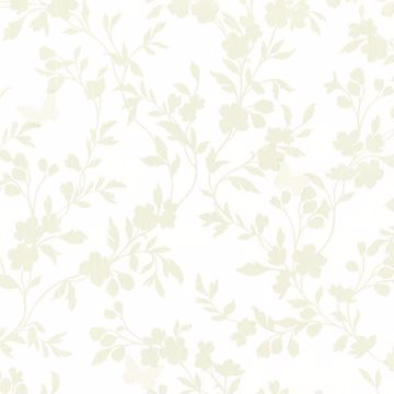 Layla Light Green Floral Trail Silhouette