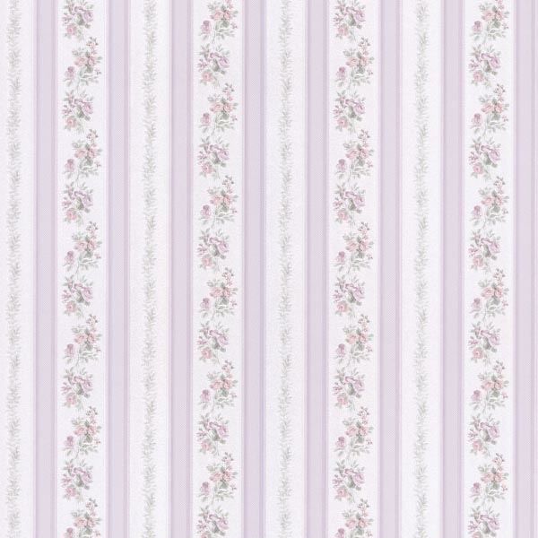 Merle Lavender Floral Stripe
