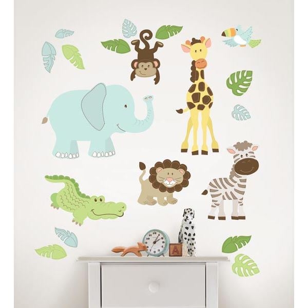 Safari Buddies Wall Art Kit