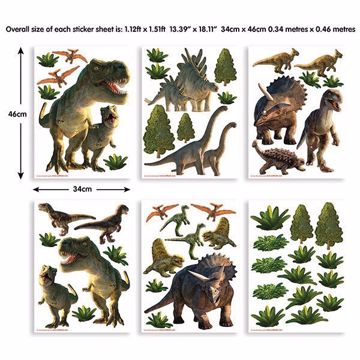 Show details for Dinosaur Land Wall Art Kit