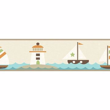 Picture of Travis Orange Come Sail Away Border 