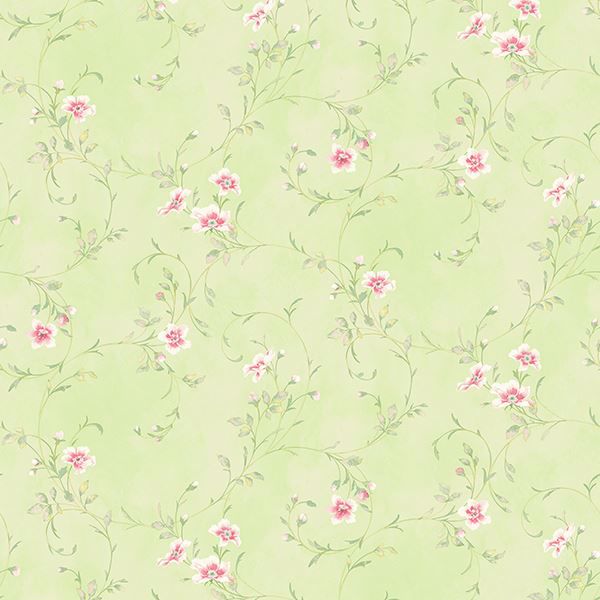 Picture of Capri Mint Floral Scroll 