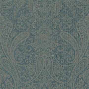 Picture of Ludlow Blue Paisley Wallpaper