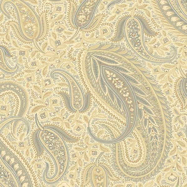 Picture of Nathaniel Beige Modern Paisley Wallpaper