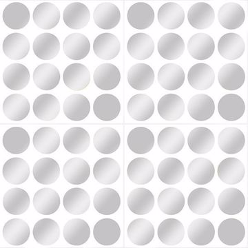 Show details for Silver Foil Confetti Dot Decals