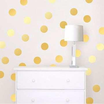 Show details for Gold Foil Confetti Dot Decals
