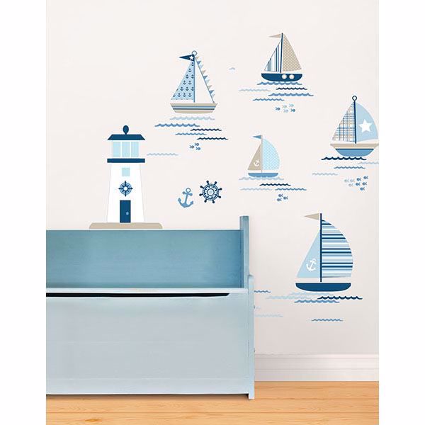 Ships Ahoy Wall Art Kit Wallpops For Baby