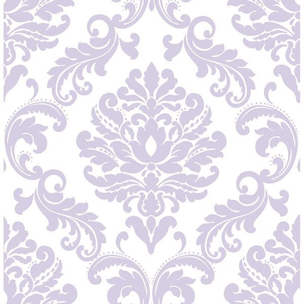 Purple Ariel Peel And Stick Wallpaper by NuWallpaper