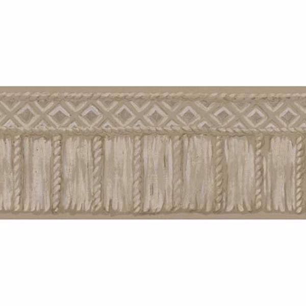 Taupe Tribal Rope Border - Lucky Day