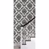 Ariel Black and White Damask Peel And Stick Wallpaper