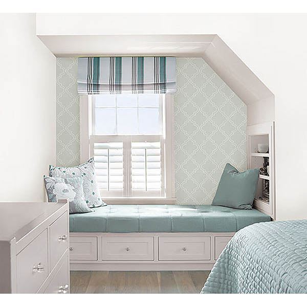 Grey Quatrefoil Peel And Stick Wallpaper