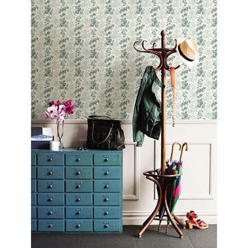 Show details for Charlise Teal Floral Stripe