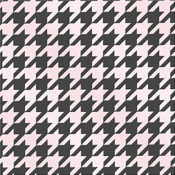 13++ Pink Houndstooth Wallpaper