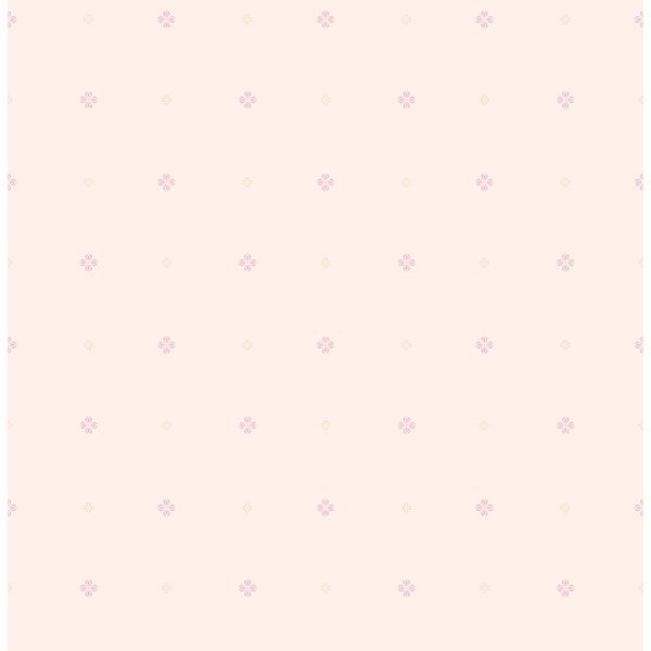 2679-002112 Pink mini floral geometric - Floret - You Are My Sunshine  Wallpaper by Brewster