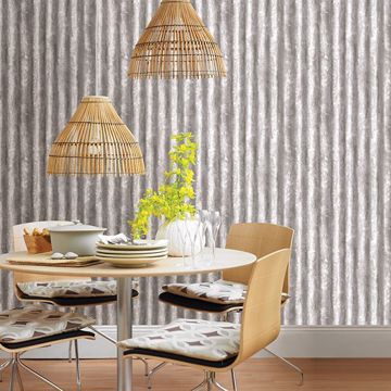 Show details for Corrugated Metal Silver Industrial Texture