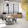 Warehouse Windows Mural Charcoal Industrial Texture