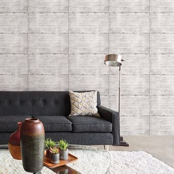 Show details for Smooth Concrete Light Grey Geometric