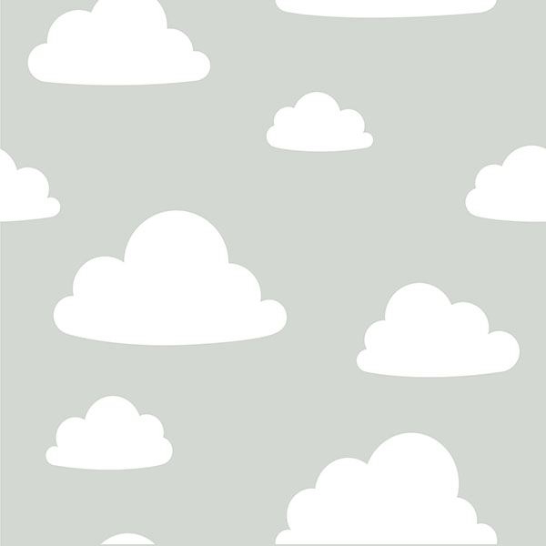 Picture of Clouds Grey Peel And Stick Wallpaper