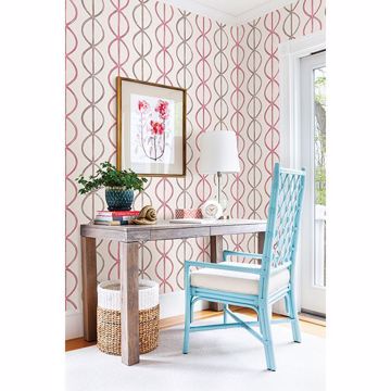 Show details for Banning Stripe Pink Geometric