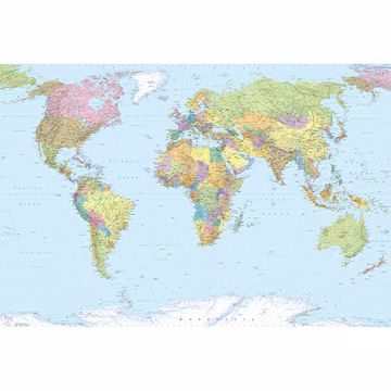 Show details for Komar World Map Wall Mural